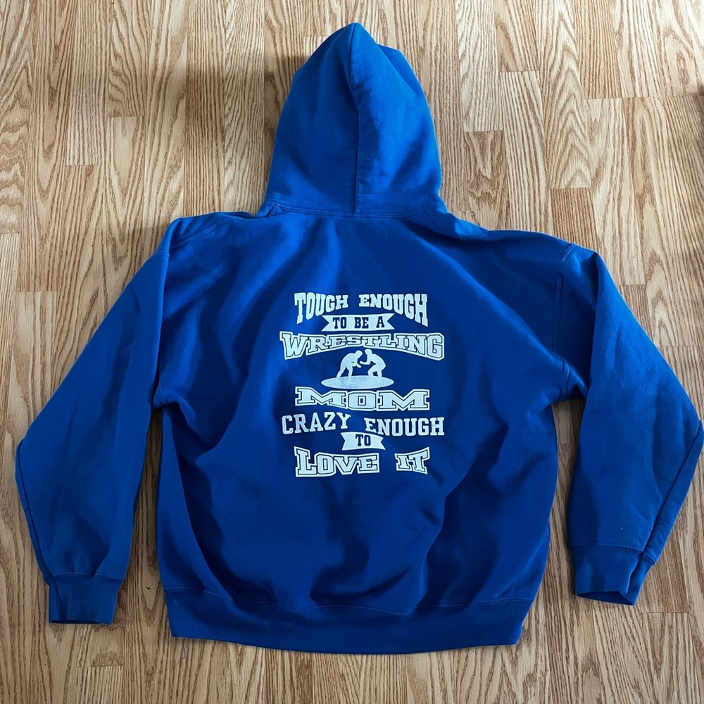 Tough Enough To Be A Wrestling Mom, Crazy Enough To Love It, Hoodie XL